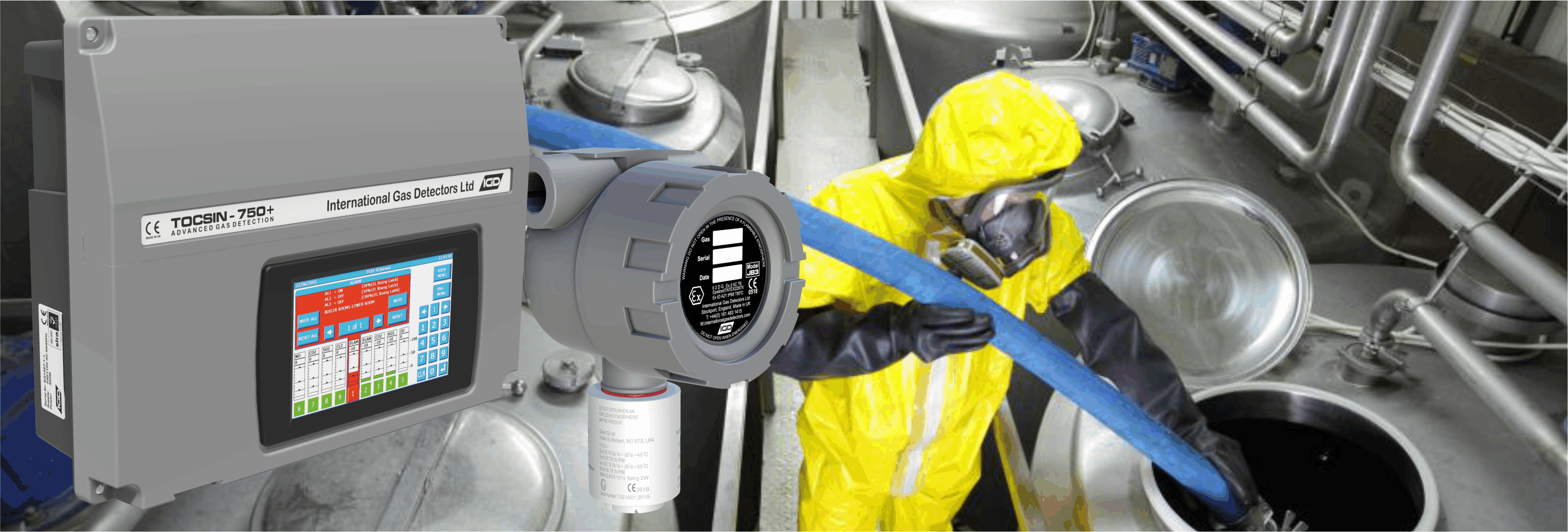 Process Industry Gas Detection Banner Process Industry Gas Detection Banner