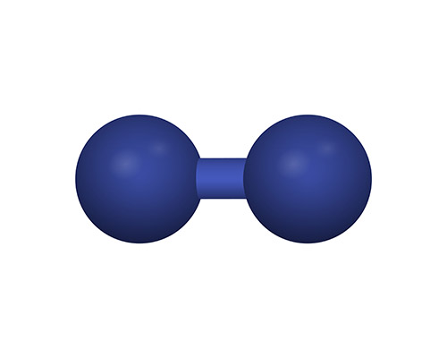 A hydrogen molecule.