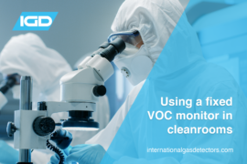 Using VOC monitor in cleanrooms