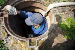 Sewer worker image