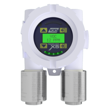 TOc-903-X5 Dual Gas Detector with Green Display V2