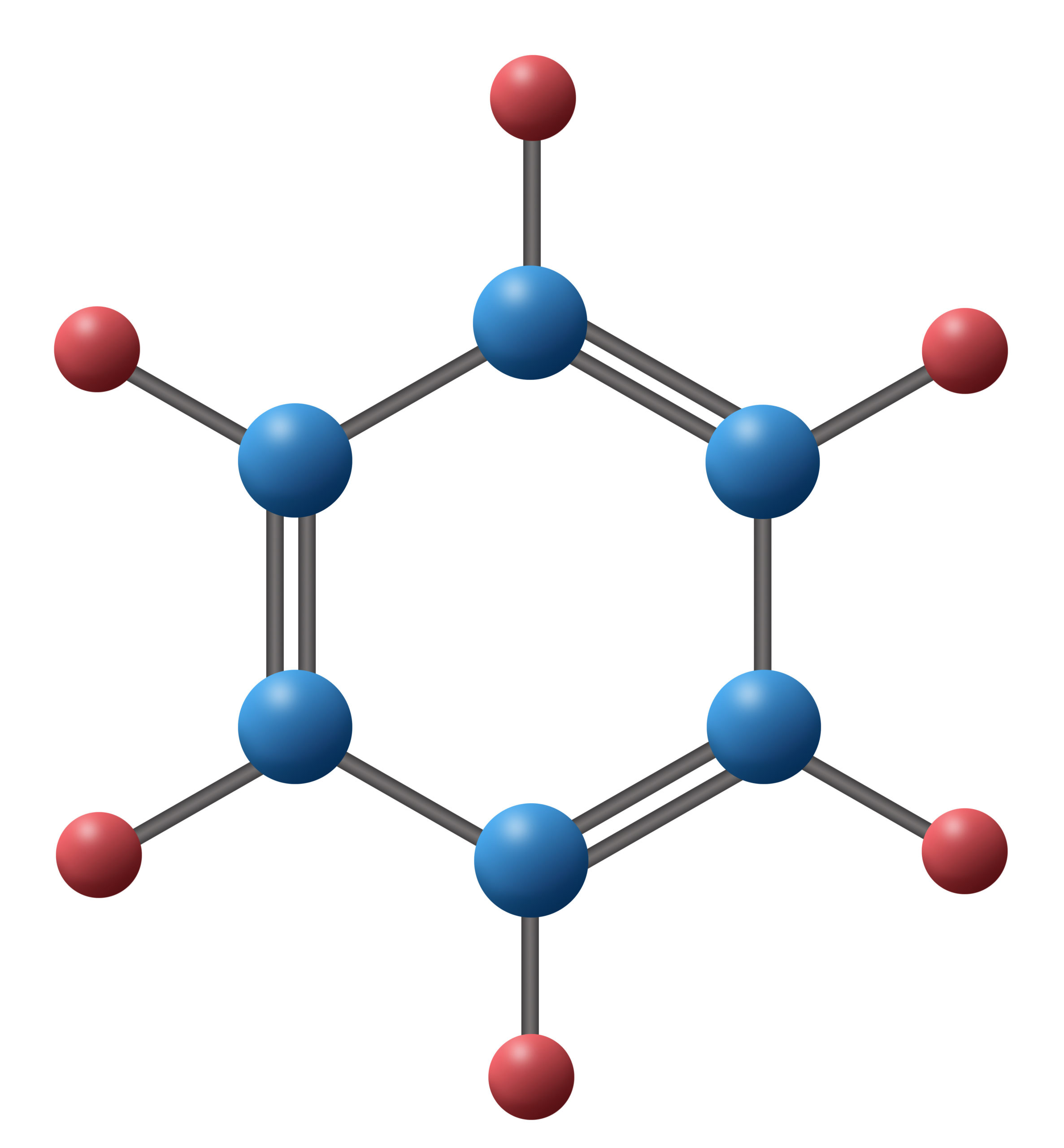 3d illustration of Benzene ring use for chemistry chemical compo