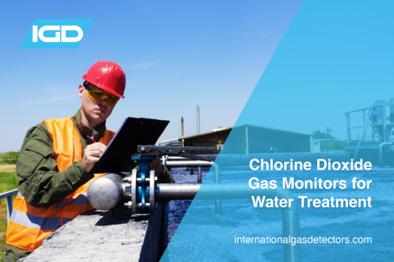 chlorine dioxide gas monitors for water treatment